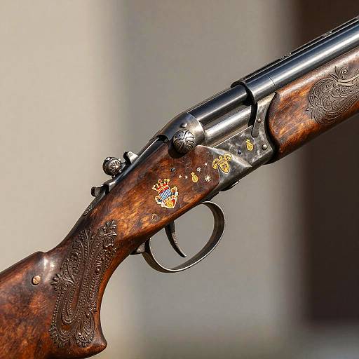 Ornate Crusader Shotgun Close-Up