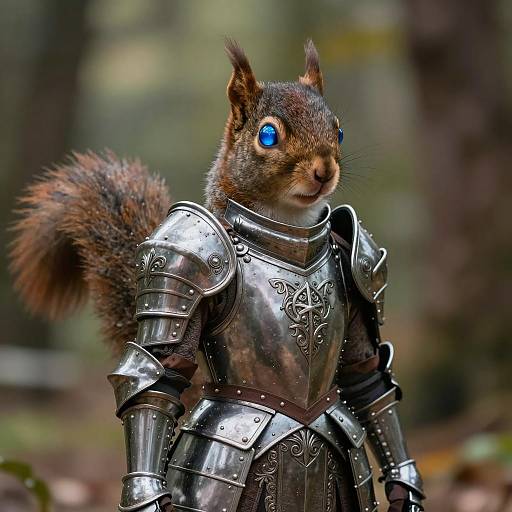 Squirrel Knight in Detailed Armor