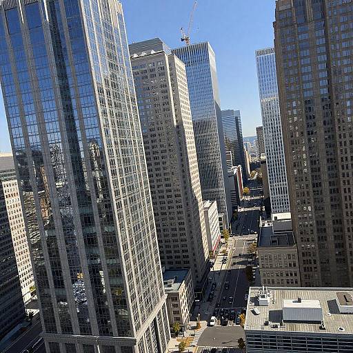 Dynamic High-Angle Cityscape Photography