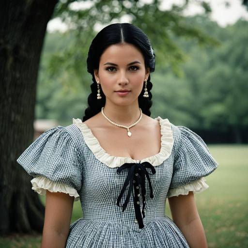 Realistic American Colonial Costume Portrait