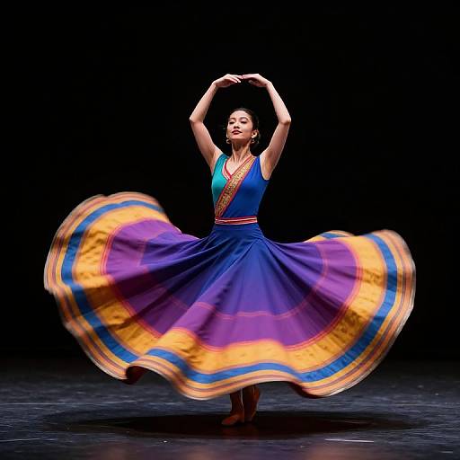 Colorful Whirling Dervish Dance