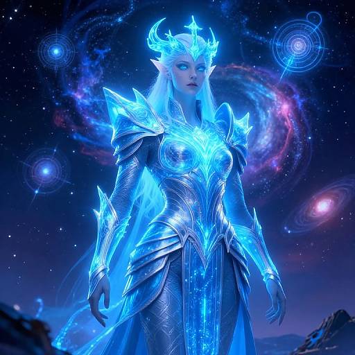 Radiant Eldar Seer on Cosmic Battlefield