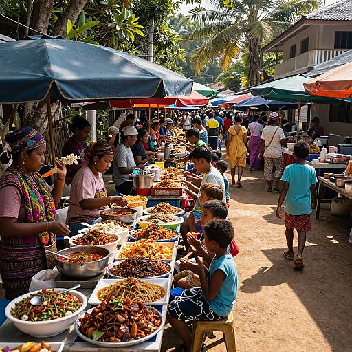 Tropical Village Street Food Market