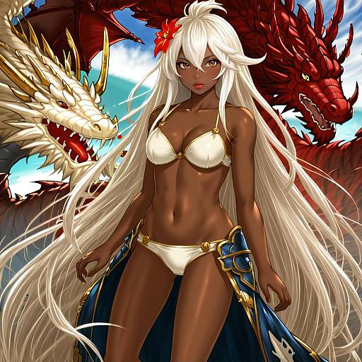 Illustration of Zooey (granblue fantasy), granblue fantasy in the style of Saki chisuzu