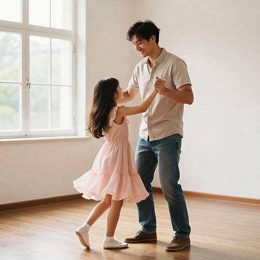 Tender Father and Daughter Dance