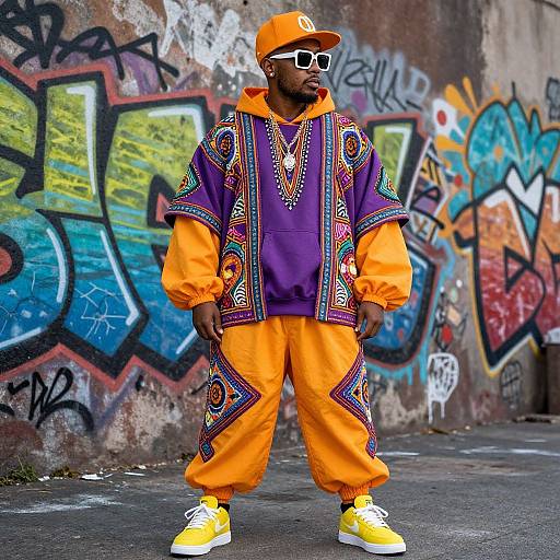 Vibrant Street Fashion Baps Costume