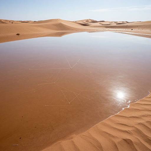 Translucent Desert Dunes with Constellations
