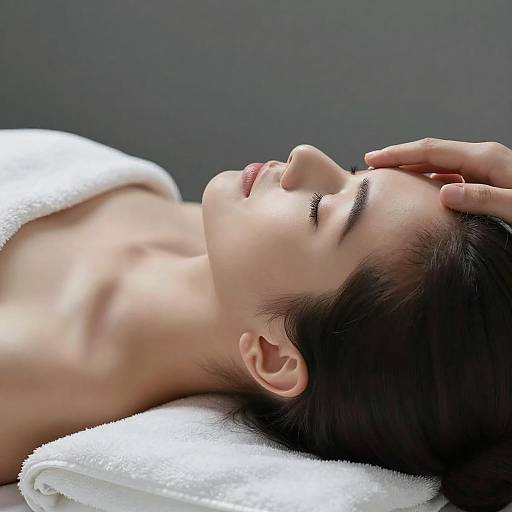 Serene Close-Up of Resting Woman