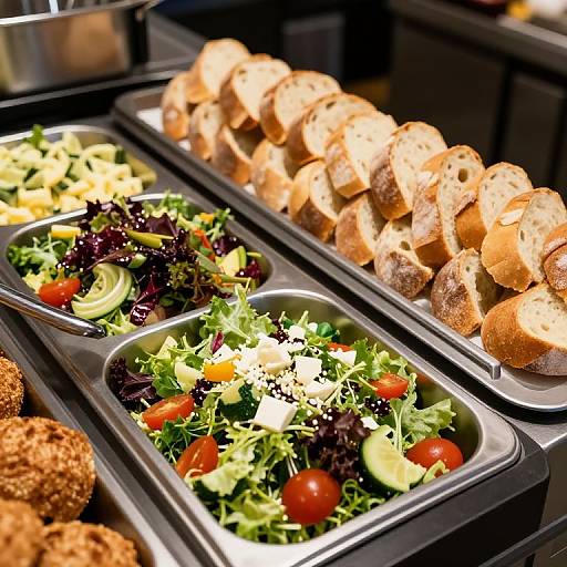 Fresh Buffet of Salad and Bread