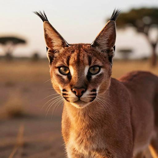 Majestic Caracal in Arid Savannah