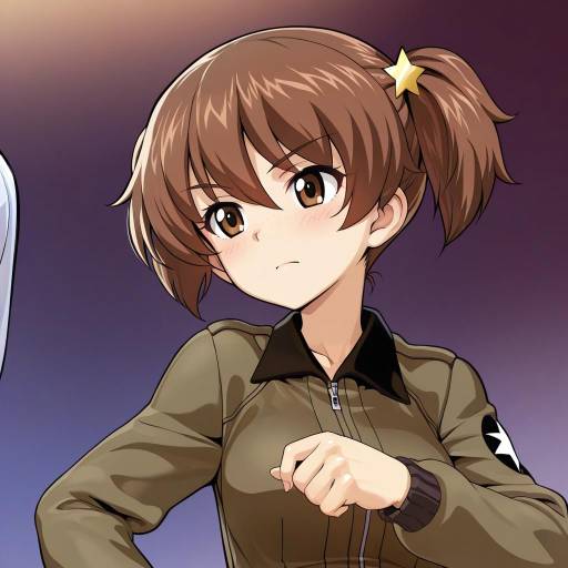 Illustration of Alisa (girls und panzer), girls und panzer in the style of Yewang19