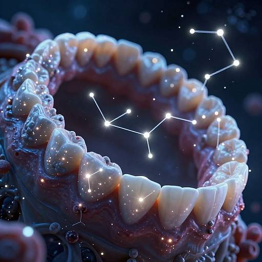 Cosmic Teeth and Microbial Constellations
