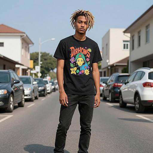 Confident Young Man in Urban Setting