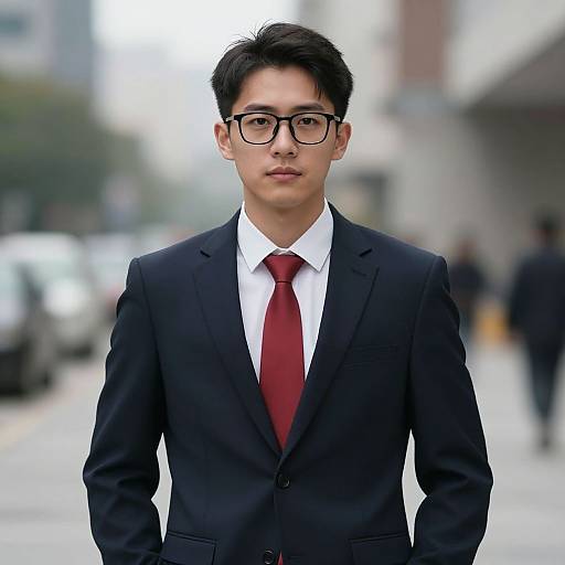 Realistic Business Man in Formal Attire