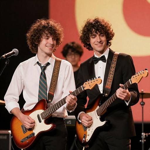 Dynamic Duo Rocking the Stage