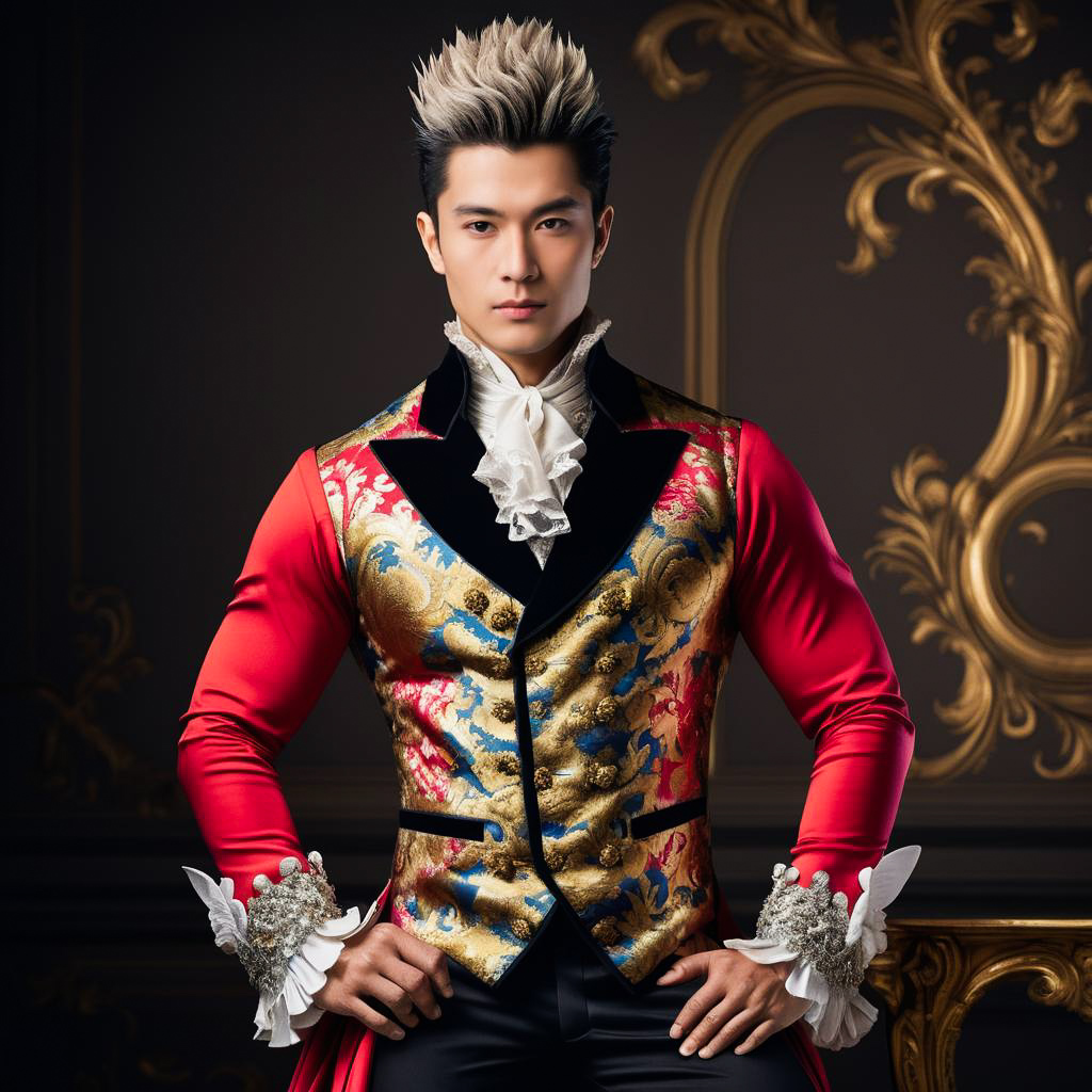 Flamboyant Aristocrat in Baroque Style