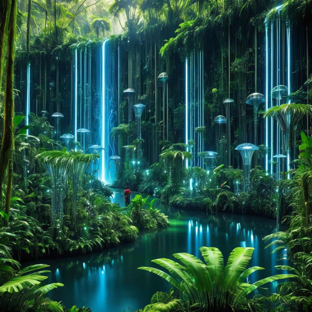 Futuristic Jungle of Robotic Anthropologists