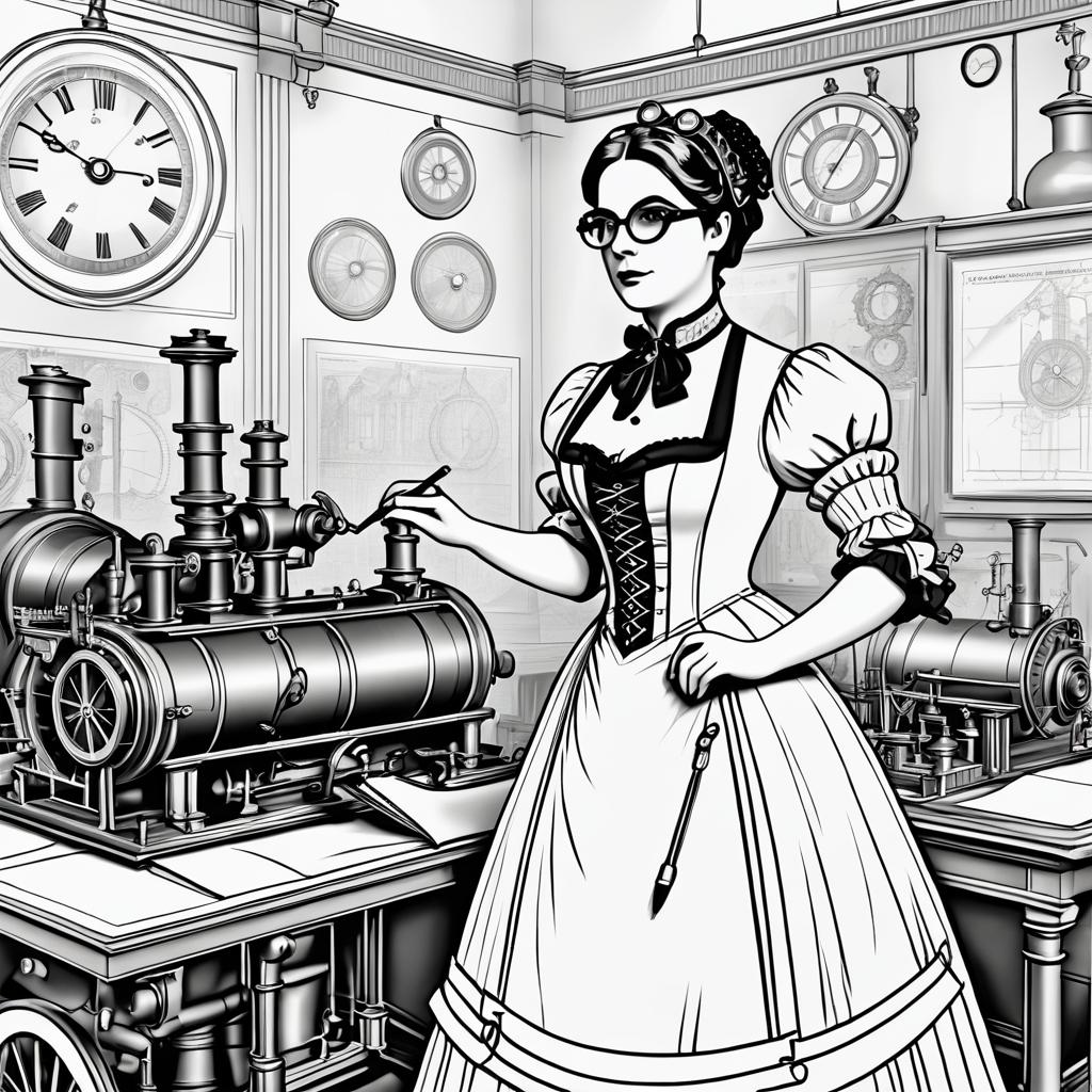 Victorian Inventor Teaching Steam Engineering