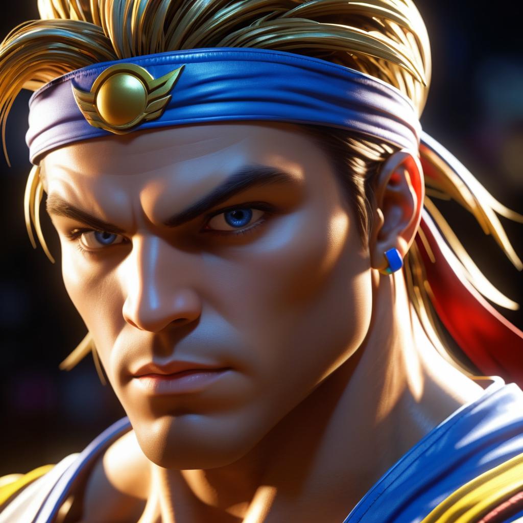 Cinematic Portrait of Street Fighter Vega