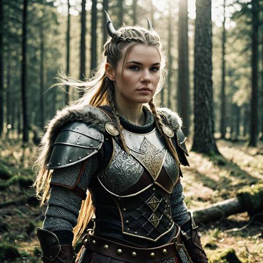 Female Viking Warrior in Armor