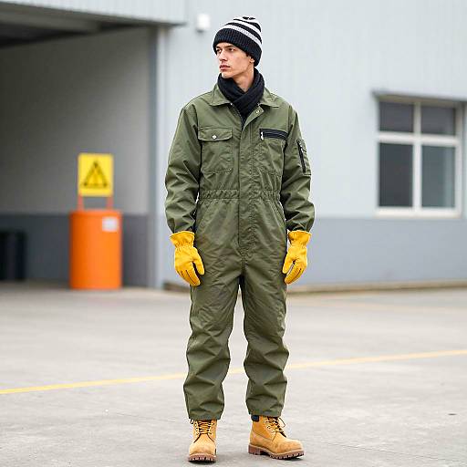 Winter Workwear in Industrial Setting