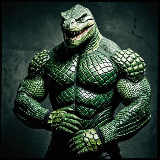 Killer Croc Cosplay with Fitted Bodysuit