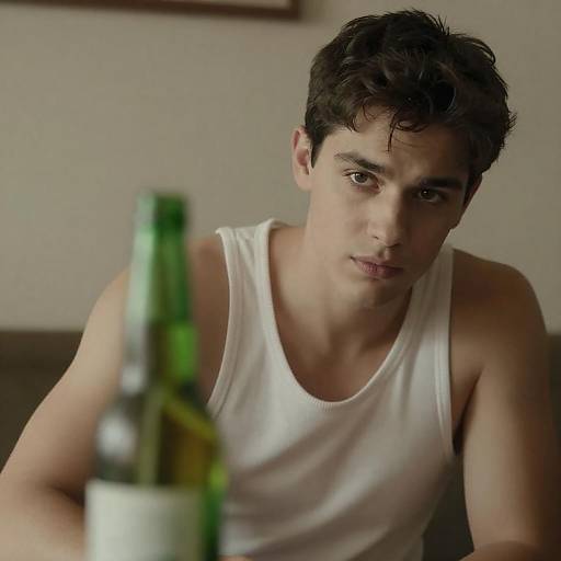 Warm Indoor Portrait of Young Man