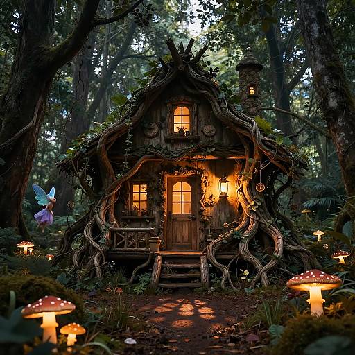 Enchanted Forest Root Cabin