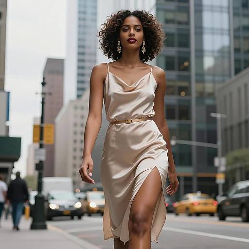 Elegant City Stride: Victoria's Secret Inspiration