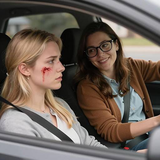 Tension and Comfort in a Car Scene