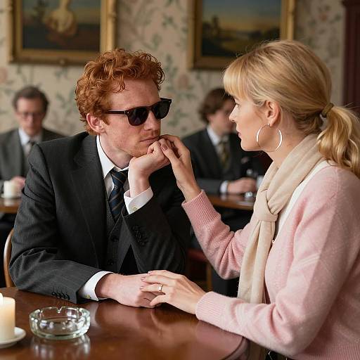 Stylish Couple in a Cozy Room