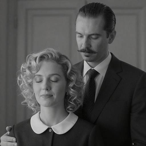 Elegant Monochrome Portrait of a Couple