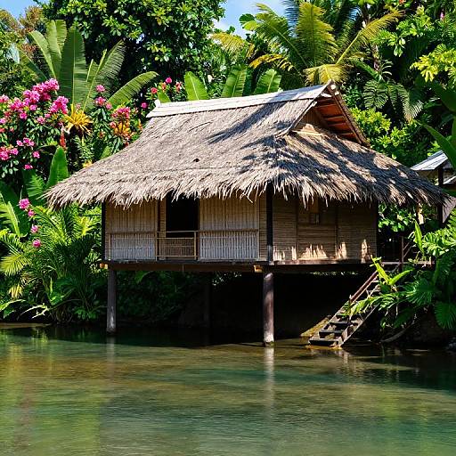 Ancient Riverhouse on Stilts