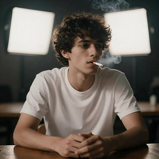 Portrait of a Young Man with Cigarette