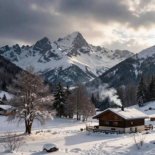 Tranquil Winter Apennines Landscape