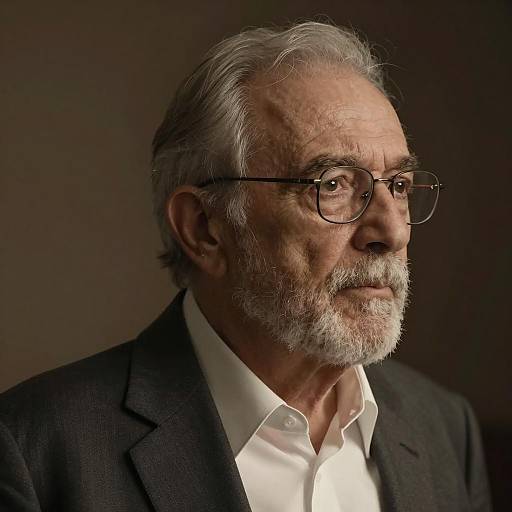 Serious Portrait of an Elderly Man