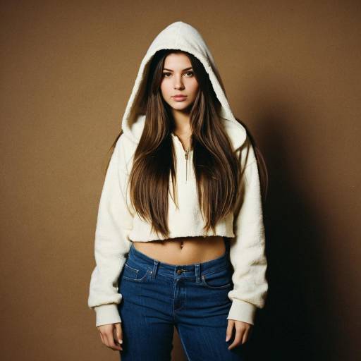 Solo Girl in Warm Costume with Hood