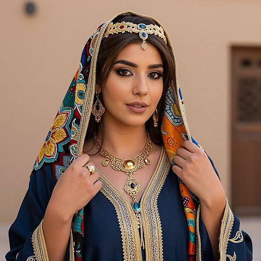 Amazigh Woman with Traditional Jewelry