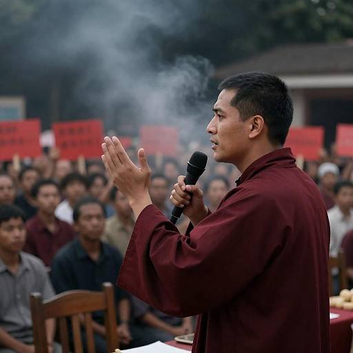Dynamic Speaker Engages Captivated Crowd