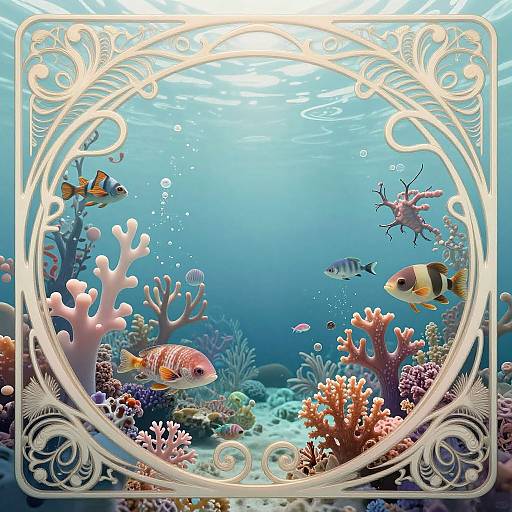 Art Nouveau Underwater Wonderland