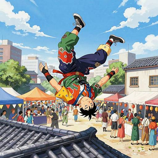 Agile Acrobat at City Festival