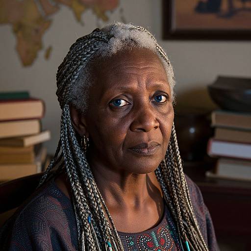 Enigmatic Elderly Woman Portrait