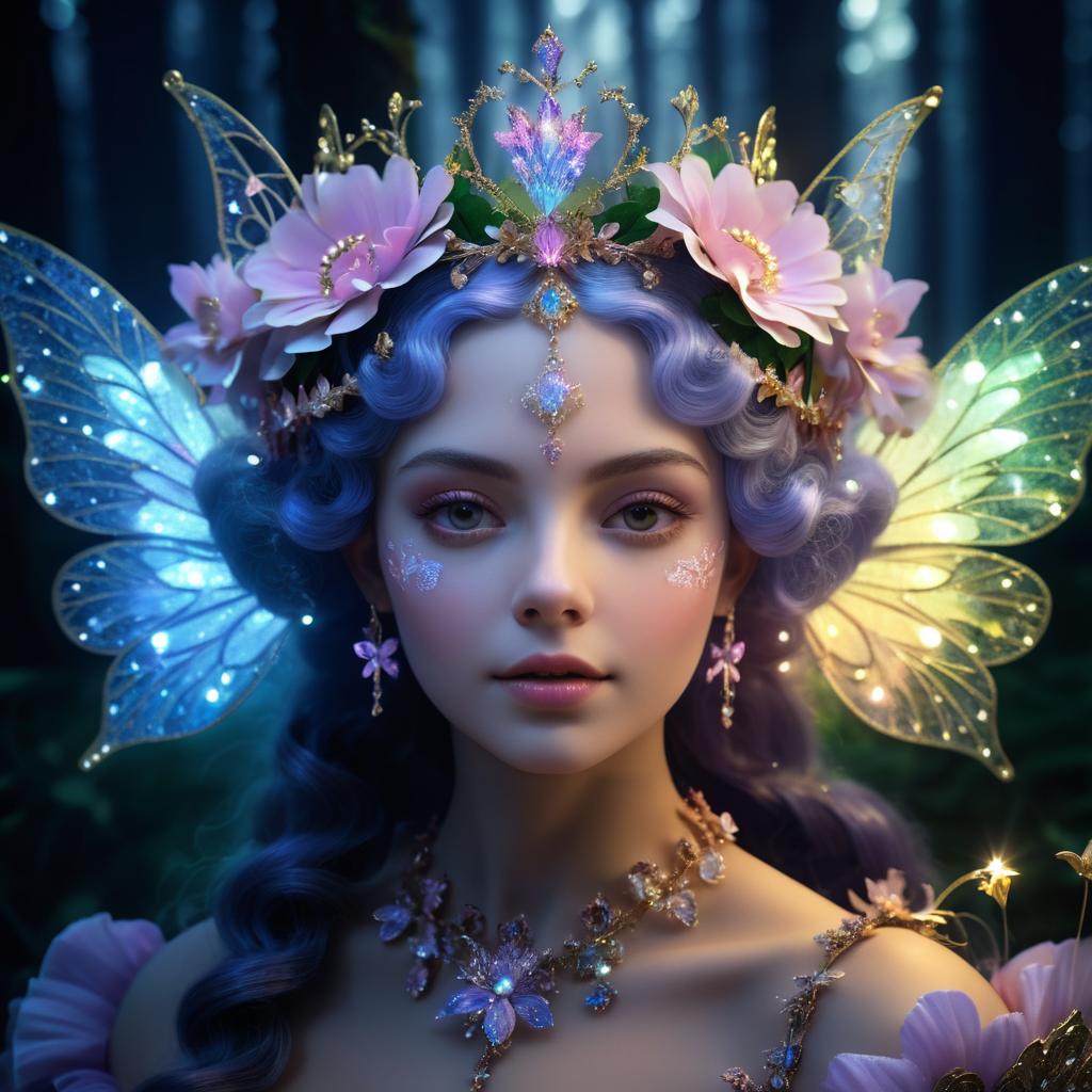 Whimsical Fairy Queen in Baroque Style