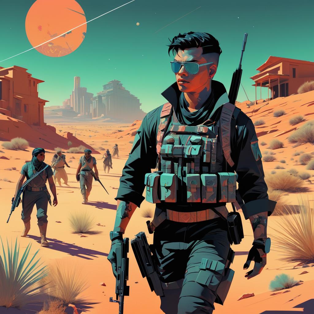 Rogue Soldier Zombie Hunt in Desert