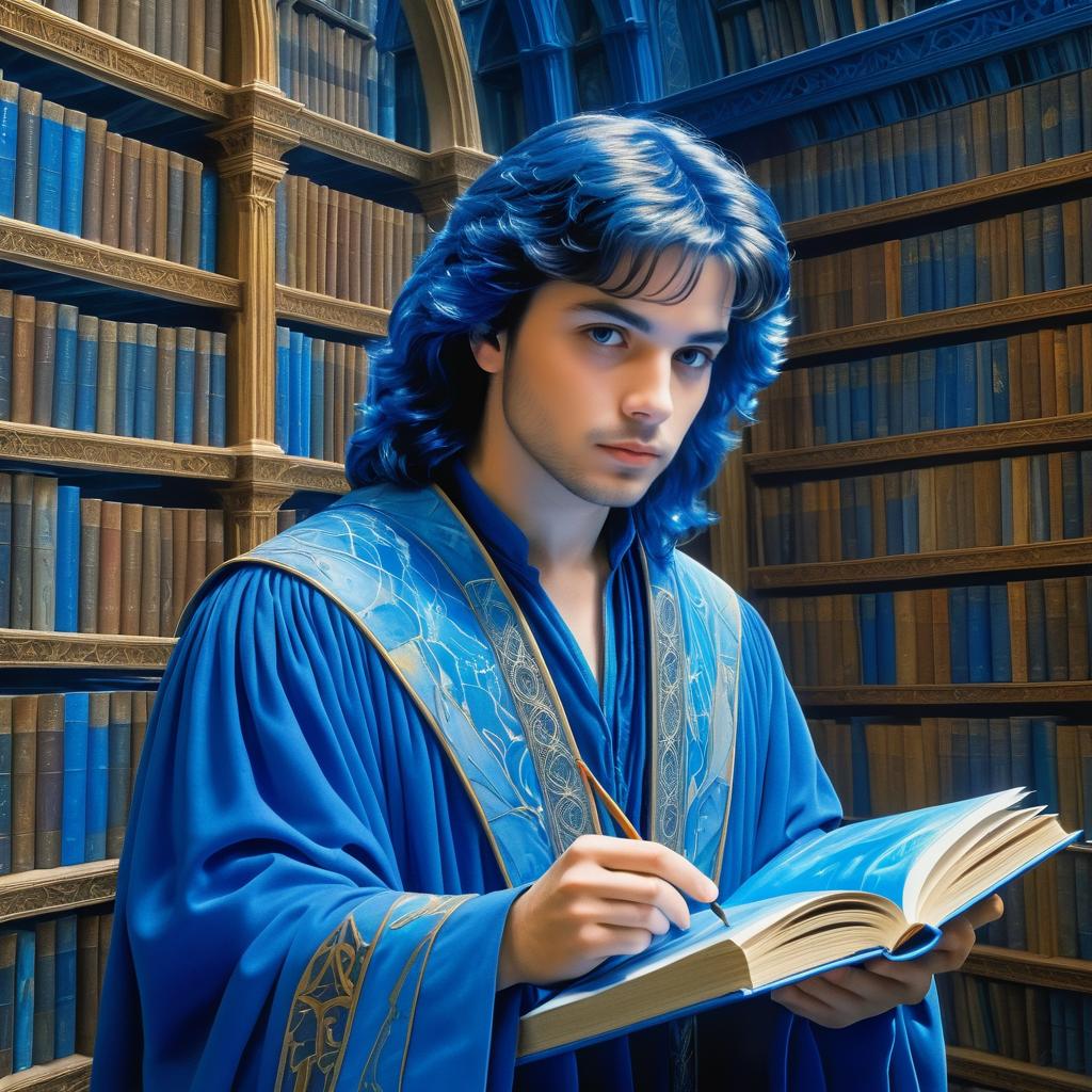 Young Wizard in an Ancient Library