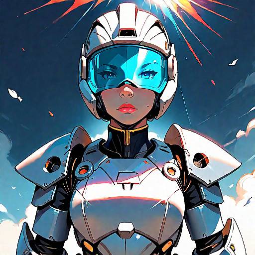 Sunlit Anime Master Chief Power Armor