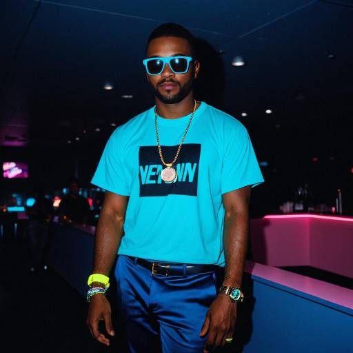 Neon-Inspired Portrait of a Trendy Male