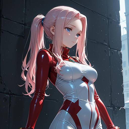 Illustration of Darry adai, tengen toppa gurren lagann in the style of Nabe puyo