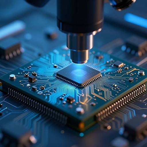 Ultra Detailed Microchip Close-Up