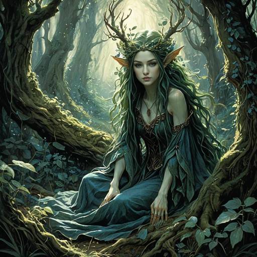 Awakening of a Sylvan Dryad in Enchantment